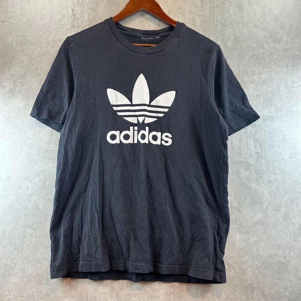 Adidas-originals Men's Black and Grey T-shirt